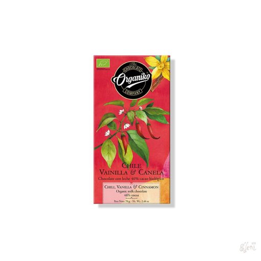 Chocolate Orgániko tejcsokoládé fahéj-chili-bourbon vanília 70g