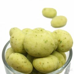 Mandula drazsé mentás-bazsalikomos-citromos fehércsokiban