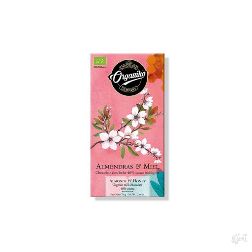 CHOCOLATE BIO MÉZ-MANDULA  46% 