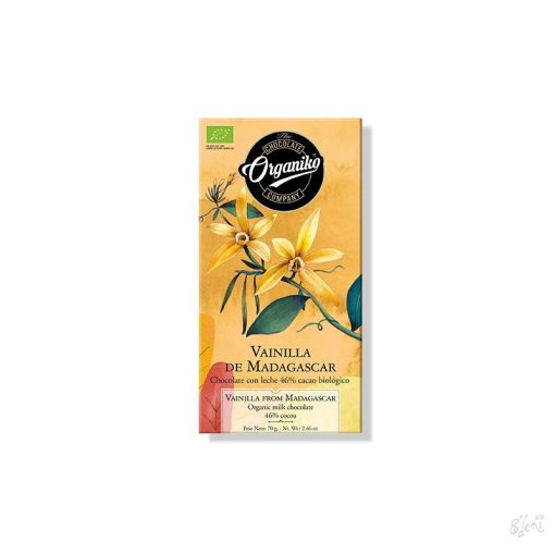 ChocoLate Orgániko tejcsokoládé vaníliával 70g