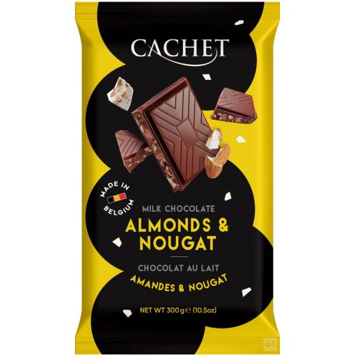 Cachet tejcsokoládés mandula-nugátos 300g