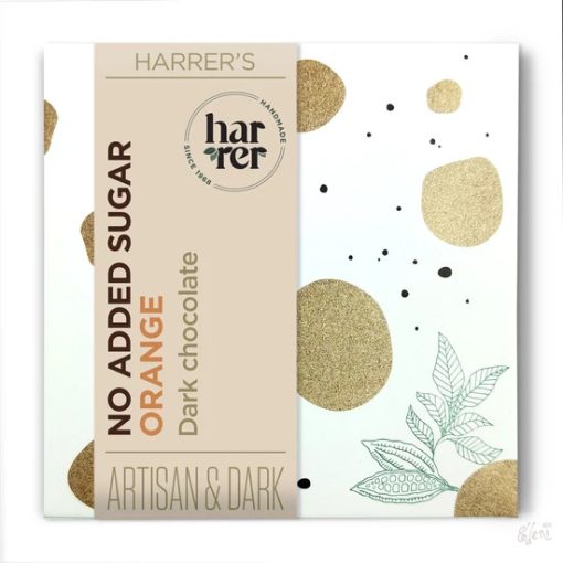 Harrer 62% narancsos étcsokoládé, cukormentes 50g