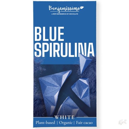 Benjamissimo bio vegán spirulinával és tengeri sóval fehér csokoládé 60g