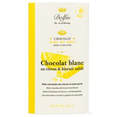 Dolfin fehécsokoládé citrom, keksz 70g