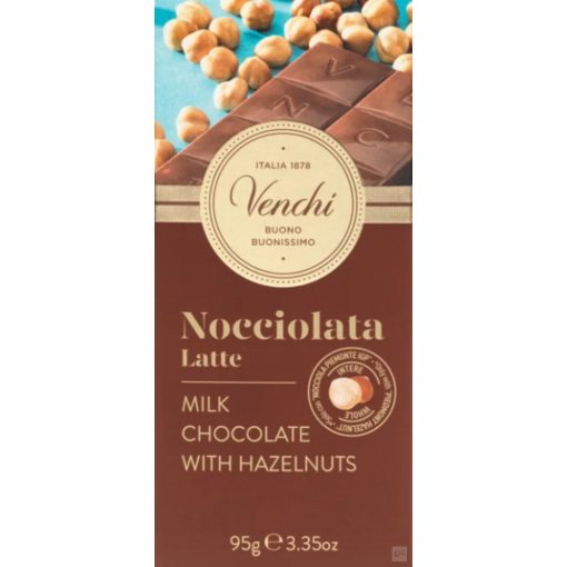 Venchi 31,8% egész mogyorós tejcsokoládé 95g