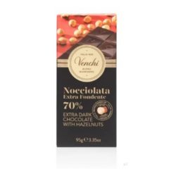 Venchi 70% egész mogyorós étcsokoládé 95g