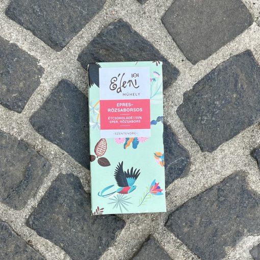 Édeni Táblás Signature 55% Epres-rózsaborsos étcsokoládé 80G
