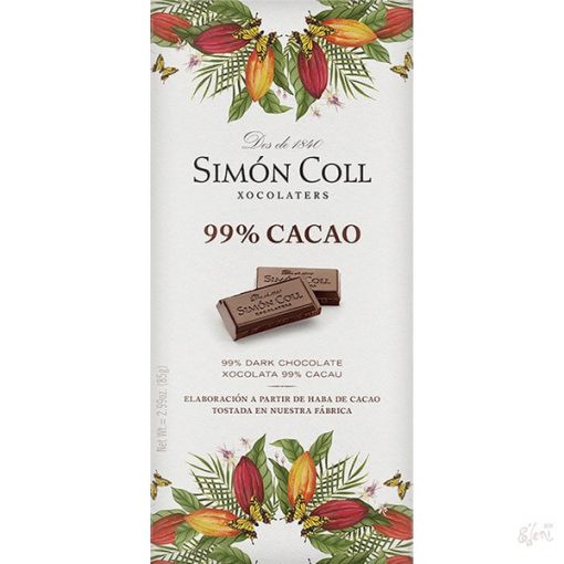 Simon Coll 99% étcsokoládé 85g