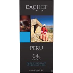 Cachet 64% Peru étcsokoládé 100g