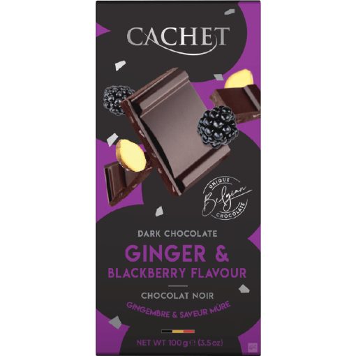 Cachet 57% étcsokoládé szeder-gyömbér 100g